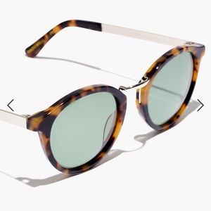 Madewell Indio sunglasses in turquoise.